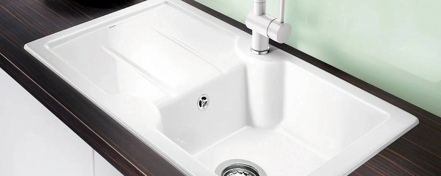 Мойка из искусственного камня врезная Blanco белый