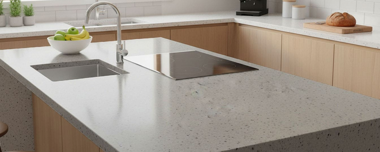Столешница Staron Sanded White Pepper